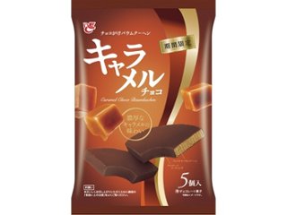 エース チョコがけバウムクーヘンキャラメル ５個 ×10 【送料込】(一部地域別途)の画像