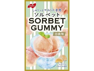 ノーベル ソルベットグミ 白桃味５０ｇ   ×72 【送料込】(一部地域別途)の画像