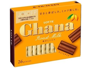 ロッテ ガーナローストミルクエクセレント １１９ｇ ×6 【送料込】(一部地域別途)の画像