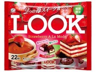 不二家 ルック ストロベリーアラモードＦＰ２２粒  ×18 【送料込】(一部地域別途)の画像