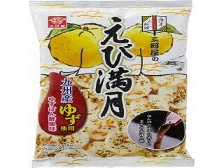 三河屋 えび満月 ゆずぽん酢風味６２ｇ ×24 【送料込】(一部地域別途)画像