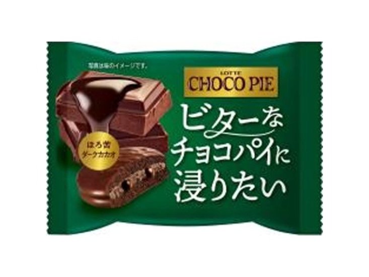 ロッテ チョコパイほろ苦ダークカカオ個売り １個 ×150 【送料込】(一部地域別途)画像