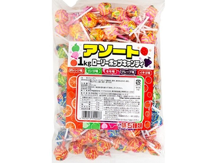 やおきん アソート１ｋｇローリーポップ ×6 【送料込】(一部地域別途)画像