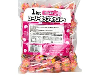 やおきん ローリーポップ モモ味１ｋｇ ×1 【送料込】(一部地域別途)の画像