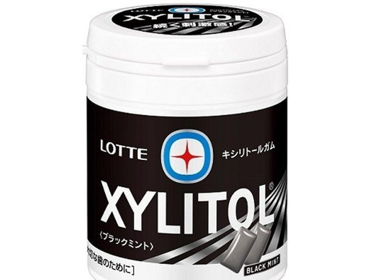 ロッテ キシリブラックミントボトル １３３ｇ ×36 【送料込】(一部地域別途)画像