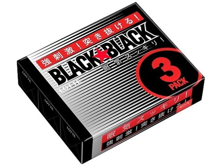 ロッテ ブラックブラックガム３Ｐ９枚×３ ×100 【送料込】(一部地域別途)画像