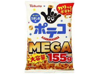東ハト ＭＥＧＡ大容量ポテコ うましお味１５５ｇ  ×24 【送料込】(一部地域別途)の画像