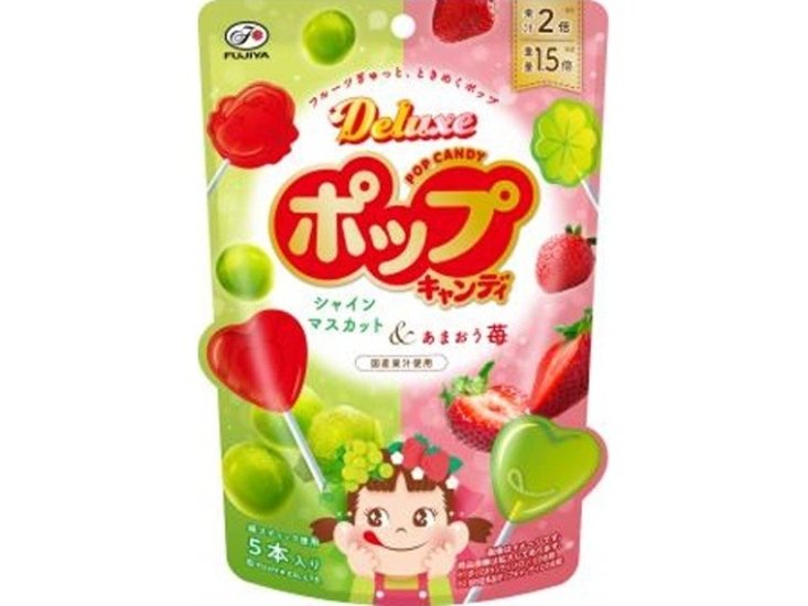 不二家 デラックスポップキャンディ ５本 ×48 【送料込】(一部地域別途)画像