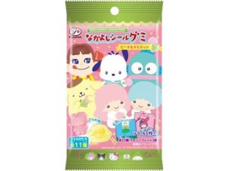 不二家 ペコサンリオグミ（ピーチ＆マスカット）６粒 ×160 【送料込】(一部地域別途)の画像