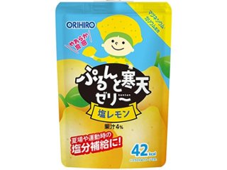 ぷるんと寒天ゼリースタンディング塩レモン ×48 【送料込】(一部地域別途)の画像