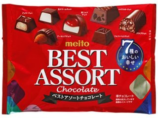 ｍｅｉｔｏ ベストアソートチョコレート １１４ｇ ×36 【送料込】(一部地域別途)の画像