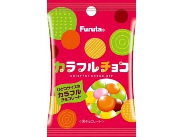 フルタ カラフルチョコ ３３ｇ ×80 【送料込】(一部地域別途)画像