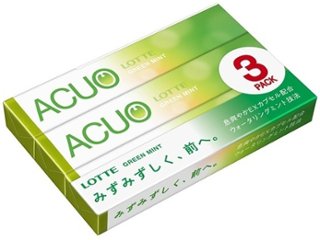 ロッテ ＡＣＵＯグリーンミント３Ｐ ×100 【送料込】(一部地域別途)の画像