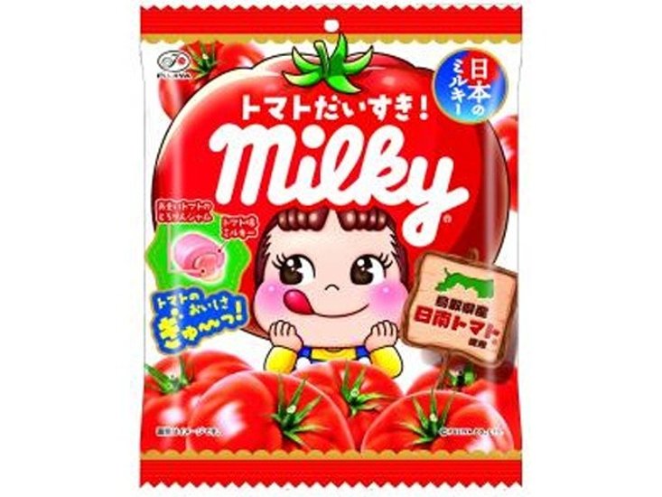不二家 トマトだいすき！ミルキー袋 ６２ｇ  ×48 【送料込】(一部地域別途)画像