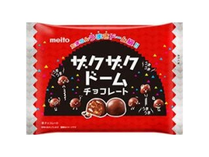 ｍｅｉｔｏ ザクザクドームチョコレート １１７ｇ ×18 【送料込】(一部地域別途)画像