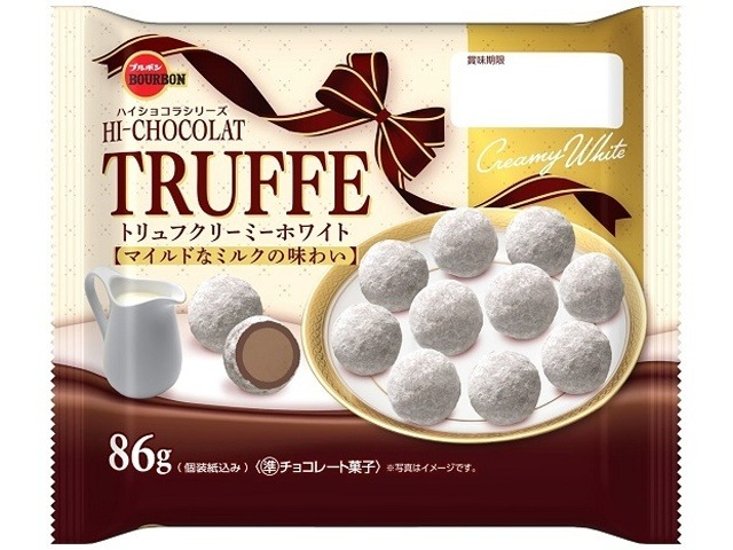 ブルボン トリュフクリーミーホワイト ８６ｇ ×24 【送料込】(一部地域別途)画像
