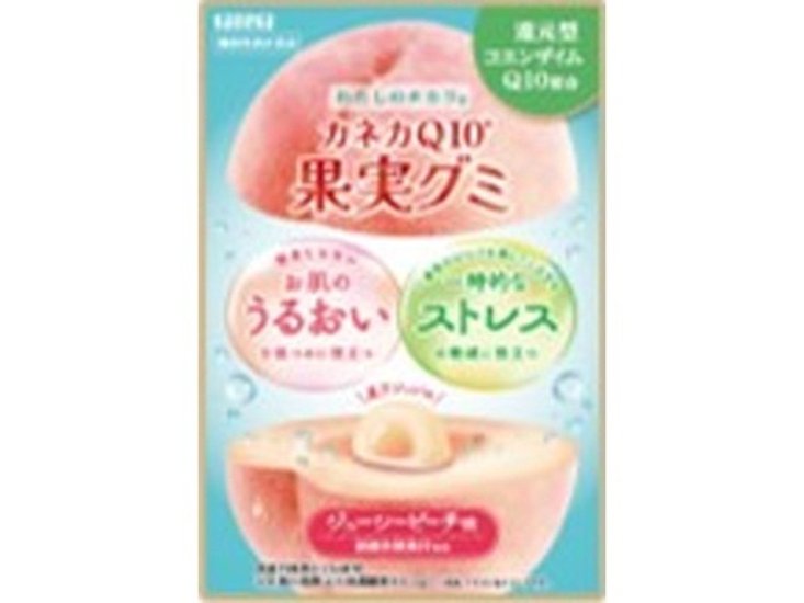 カネカ Ｑ１０果実グミ ジューシーピーチ味４０ｇ   ×10 【送料込】(一部地域別途)画像