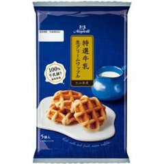 丸中 生クリームワッフル ５個 ×6の画像
