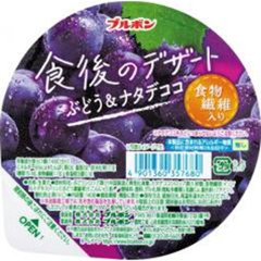 ブルボン 食後のデザートぶどう＆ナタデココ１４０ｇ ×12の画像