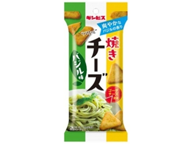 ギンビス 焼きチーズ バジル味３８ｇ ×80入り 【全国送料無料】(一部地域別途)画像