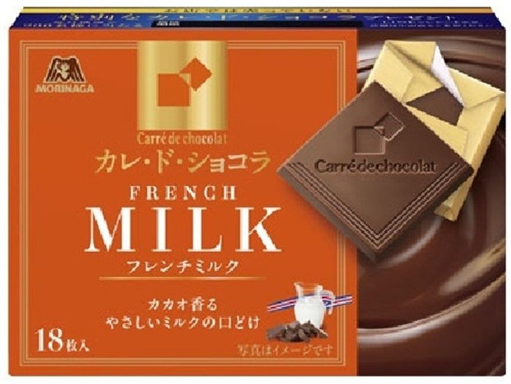 森永 カレ・ド・ショコラフレンチミルク １８枚 ×6入り 【全国送料無料】(一部地域別途)画像