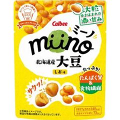 カルビー ｍｉｉｎｏ 大豆しお味２７ｇ  ×12の画像