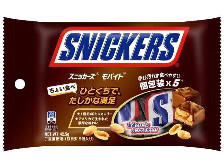 マースＪ スニッカーズモバイト４２．５ｇ×144入り 【全国送料無料】(一部地域別途)画像