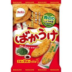 栗山米菓 １８枚ばかうけ青のり  ×12の画像
