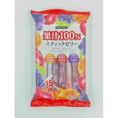リボン 果汁１００％スティックゼリー １５本  ×12の画像