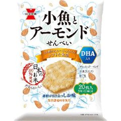 岩塚製菓 小魚とアーモンドせんべい２０枚 ×12の画像
