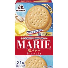 森永 マリー 塩バター２１枚   ×5の画像