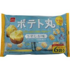 おやつカンパニー ポテト丸 うすしお味６袋入  ×15の画像