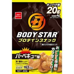 おやつカンパニー ボディスタープロテインバーベキュー味 ×24の画像