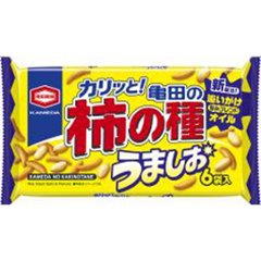 亀田製菓 柿の種 うましお６袋   ×12の画像
