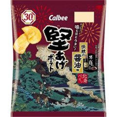 カルビー 堅あげポテト 伝統の醤油味６０ｇ ×12の画像