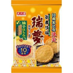 天乃屋 歌舞伎揚 瑞夢柚子はちみつ味６枚  ×12の画像