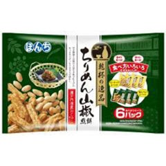 ぼんち 乾杯の逸品ちりめん山椒煎餅６パック ×12の画像