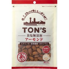 東洋ナッツ 食塩無添加アーモンド１００ｇ ×10の画像