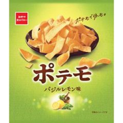 おやつカンパニー ポテモ バジルレモン味６１ｇ ×24の画像