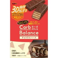 ブルボン カーボバランスチョコウエハース６個  ×5の画像