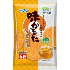 ぼんち ６枚味かるた蜂蜜醤油  ×12の画像