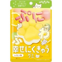扇雀飴 幸せにくきゅうグミ レモン味３０ｇ  ×6の画像