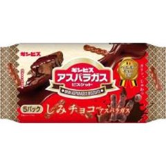 ギンビス しみチョコミニアスパラガス５Ｐ １２５ｇ  ×12の画像
