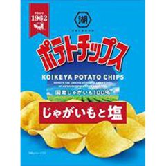 湖池屋 ポテトチップス じゃがいもと塩６０ｇ   ×12の画像