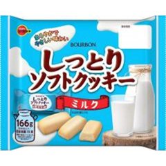 ブルボン しっとりソフトクッキーミルク１６６ｇ  ×24の画像