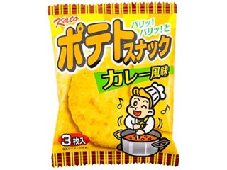 かとう製菓 ポテトスナックカレー風味３枚 ×20 【全国送料込】(沖縄・離島除く)の画像