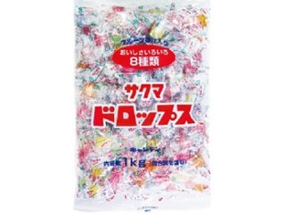 サクマ 袋入りドロップス １ｋｇ  ×1 【全国送料込】(沖縄・離島除く)の画像