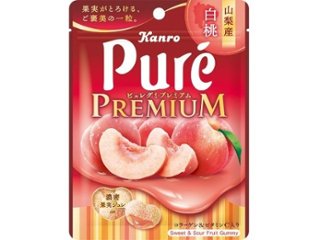 カンロ ピュレグミプレミアム 山梨産白桃５４ｇ ×6 【全国送料込】(沖縄・離島除く)の画像