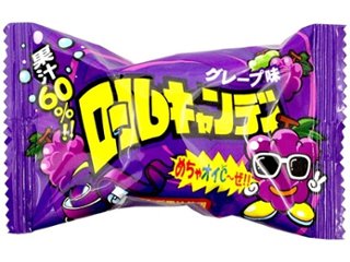 やおきん ロールキャンディ グレープ味２０ｇ ×24 【全国送料込】(沖縄・離島除く)の画像