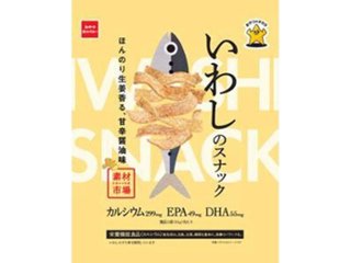 おやつカンパニー 素材市場いわしのスナック甘辛醤油味６１ｇ ×24 【全国送料込】(沖縄・離島除く)の画像